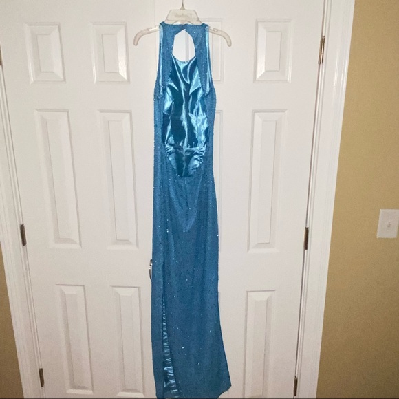 VTG SCALA Gown sequins medium 80s/90s - Picture 8 of 13